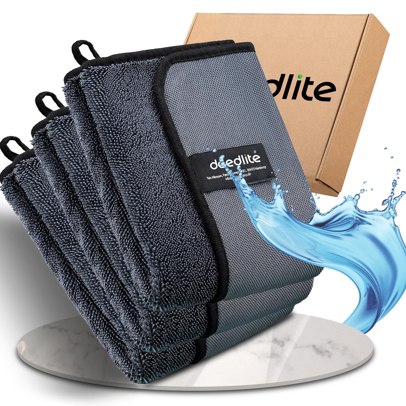 Deedlite Bath Wipes Shower Cleaning Cloths, Premium Car Drying Towel | Ultra Abs