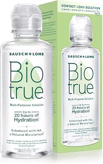 Biotrue Multi-Purpose Contact Lens Solution, 4 Fl Oz, 1 pack | Cleans, disinfects, removes protein build-up, hydrates and stores soft contacts