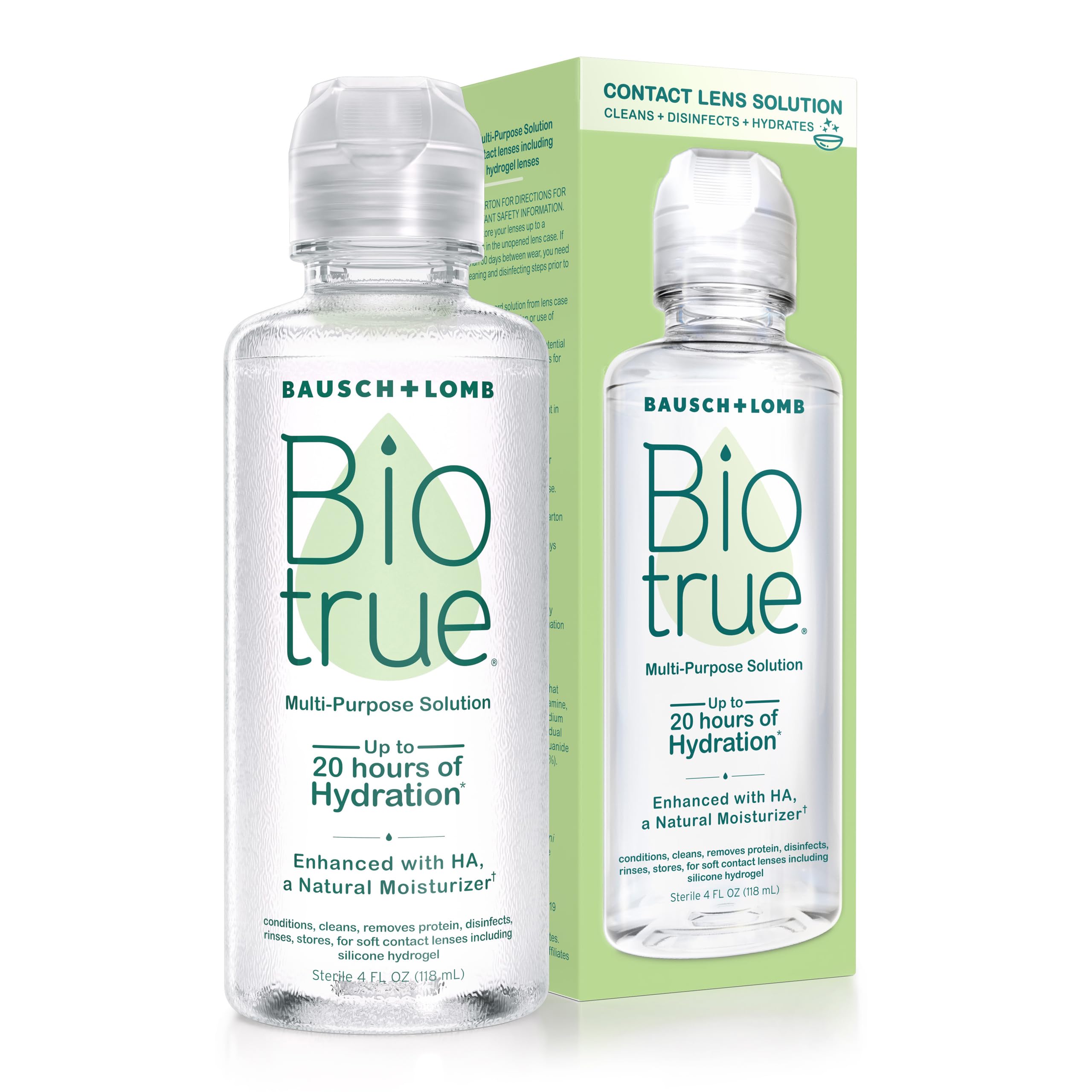 Biotrue Multi-Purpose Contact Lens Solution, 4 Fl Oz, 1 pack | Cleans, disinfect
