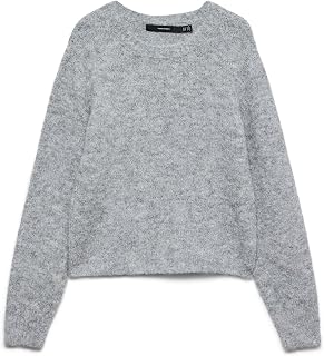 VERO MODA Vmnovah LS O-Neck Sweater Ga Noos Women's Knitted Jumper