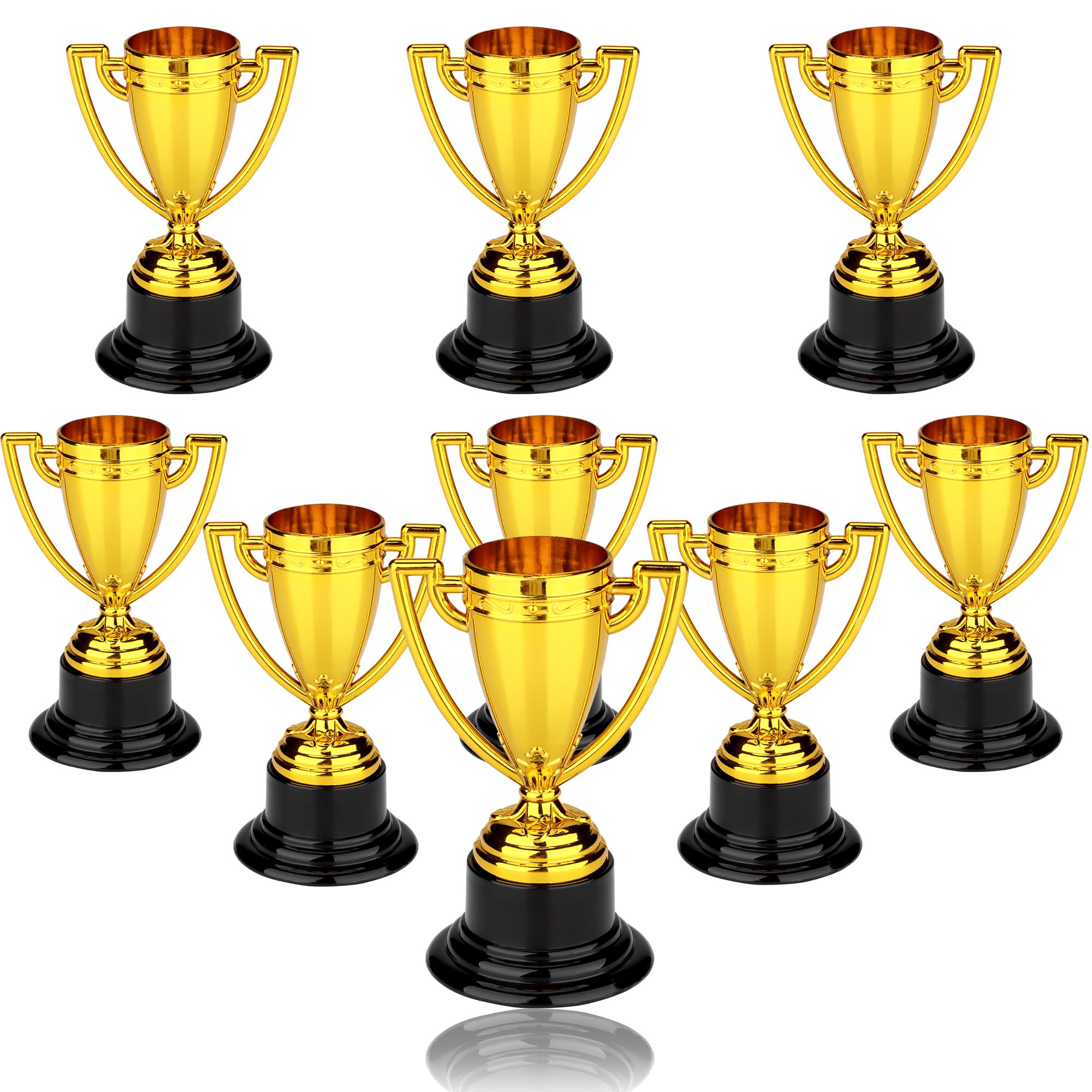 LVYOUIF 9 PCS Mini Gold Award Gold Trophy Award Trophy Cups for Kids and Adults 