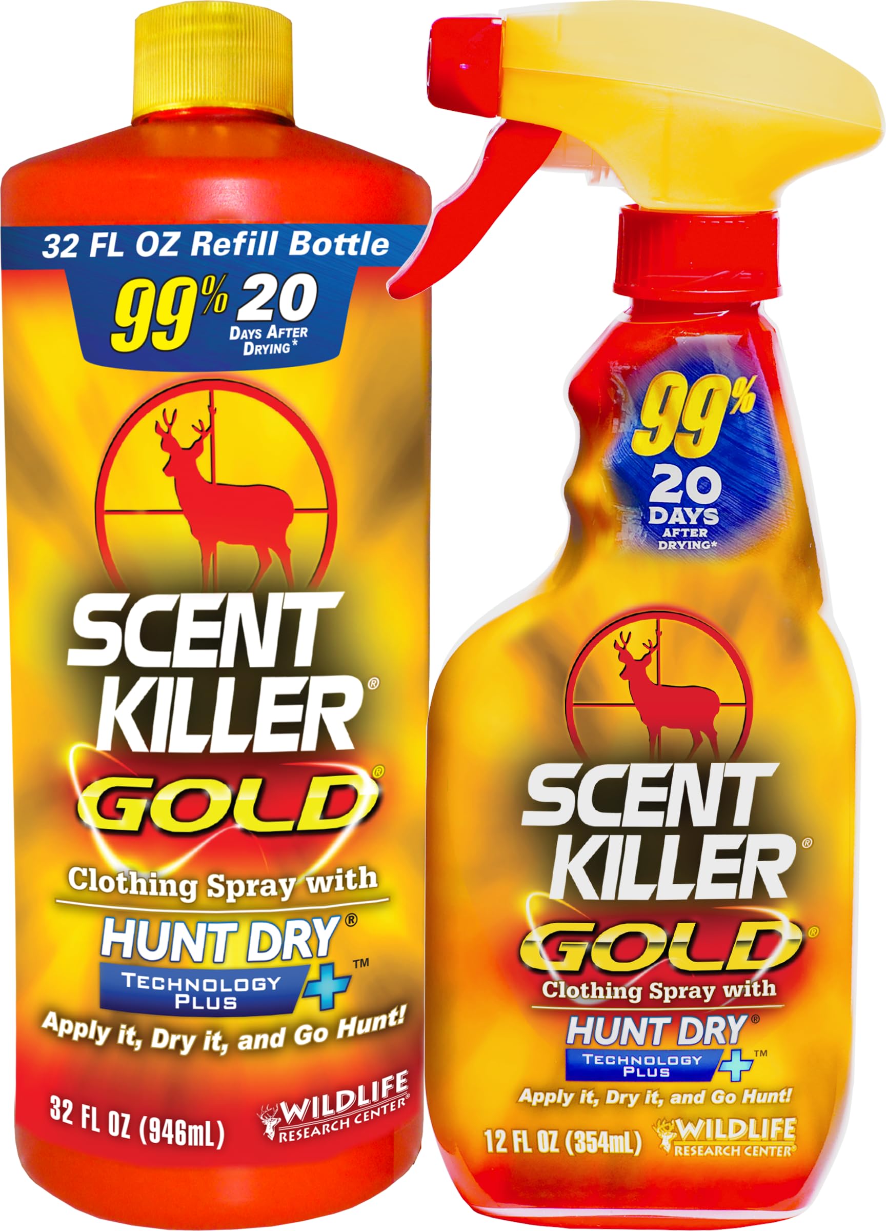 Wildlife Research Center Scent Killer Gold Spray and Refill 44 oz | Hunting Scen
