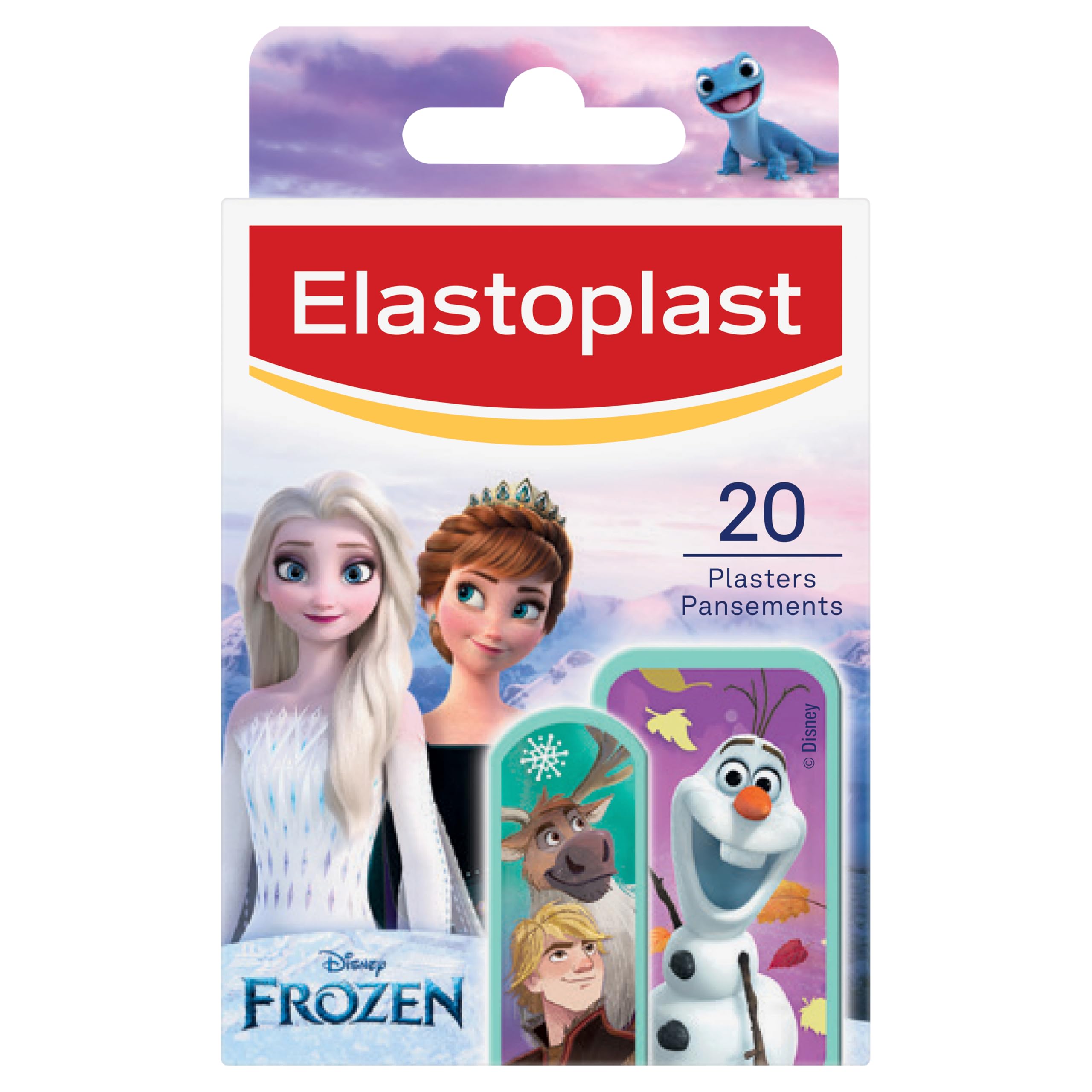 Elastoplast Disney Frozen Plasters, 20 Count | Skin-Friendly Wound Protection St