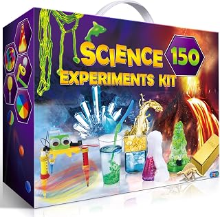 UNGLINGA 150 Experiments Science Kits for Kids, Chemistry S.T.E.M Toys | for Boys Girls Birthday Gift Ideas, Volcano, Scientist Set, Educational