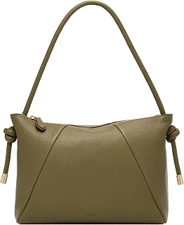 Fossil Women's Willa Leather Shoulder Bag, Black