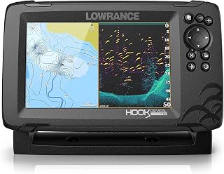 Lowrance HOOK Reveal 7x SplitShot - 7-inch Fish Finder with SplitShot Transducer, GPS Plotter (Renewed)
