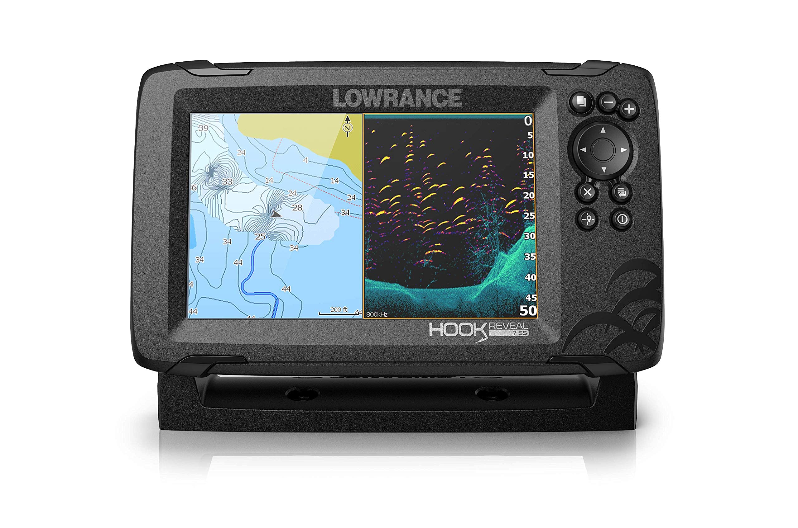 Lowrance HOOK Reveal 7x SplitShot - 7-inch Fish Finder with SplitShot Transducer