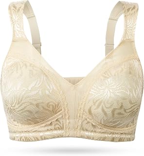 Wingslove Women's Plus Size Wirefree Minimizer Bra