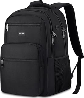 Laptop Backpack for Men and Women, Black Backpack, School Backpack for Boys and Girls, Bookbag, Work Backpack Fits 15.6 Inch Laptop and Notebook