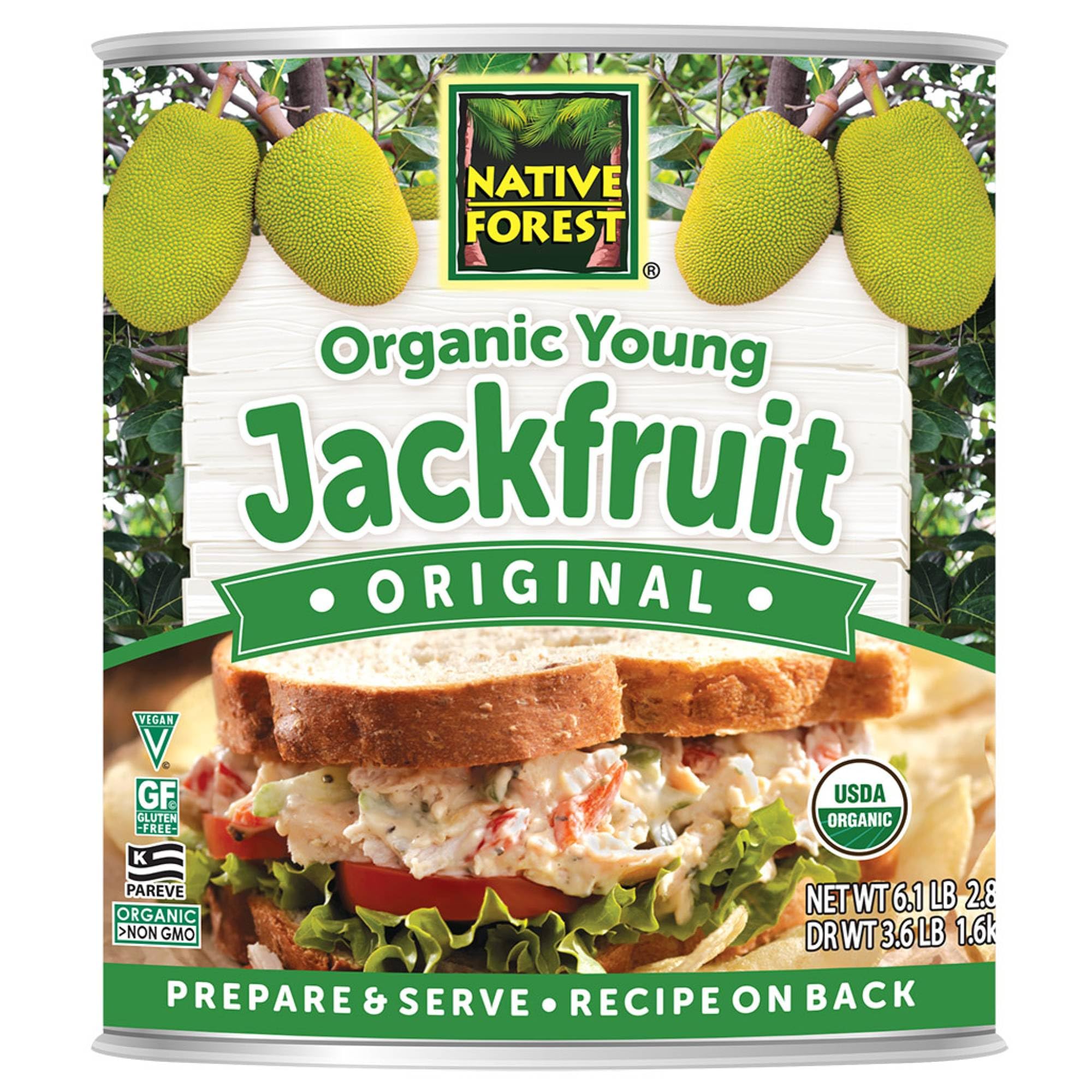 Native Forest Organic Young Jackfruit, Great Meatless Alternative - 6.1 Lb | Pla