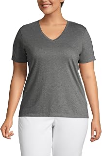 Lands' End Women's Supima V-Neck T-Shirt