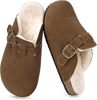 Dokela Men's Women's Winter Fur Clogs Clogs