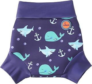Swimbubs Reusable Swim Nappy – Baby Swimwear for Boys and Girls, Ideal for Swimming Lessons (2-3 Years, Blue Whale)