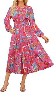 GRACE KARIN Womens Fall Long Sleeve Maxi Dress
