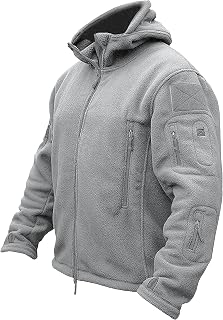 TACVASEN Men's Fleece Jacket Men's Outdoor Fleece Jackets Military Warm