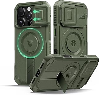 Dexnor for iPhone 16 Pro Case with Slide Camera Cover, 6.3 inch Army Green