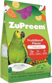 ZuPreem FruitBlend Macaw & Cockatoo Food, Uniform Bird Food, L, 3.5 lb | Bird Food Pellets, Real Fruit, Fruit Blend, Macaw Food, Cockatoo, Bird Pellets, Quakers, Parrot, Medium Birds, Made in USA