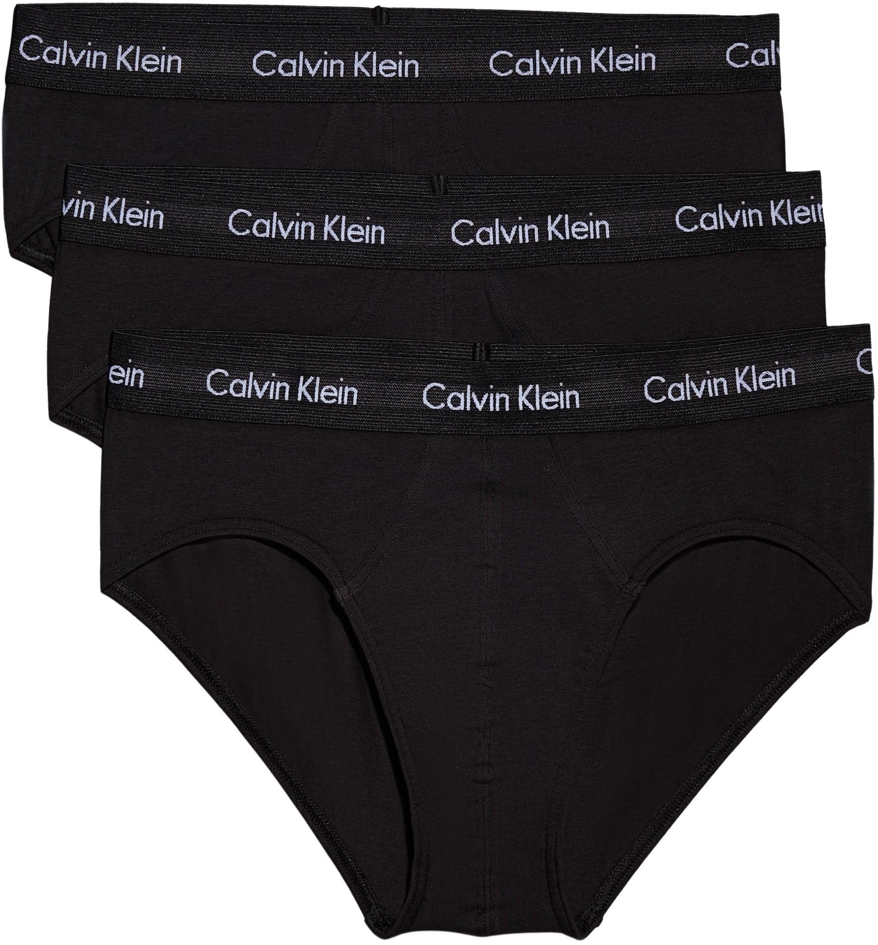 Calvin Klein Men's Pack of 3 Underpants Hip Briefs Underwear