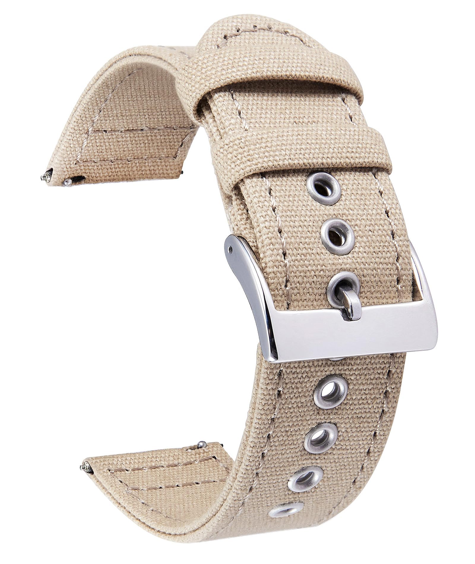 BINLUN Quick Release Canvas Watch Bands Strap for Fabric Watch 18mm 20mm 22mm 24