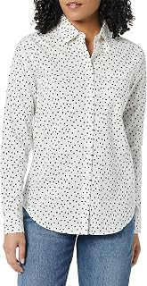 Amazon Essentials Women's long-sleeved poplin shirt, classic cut