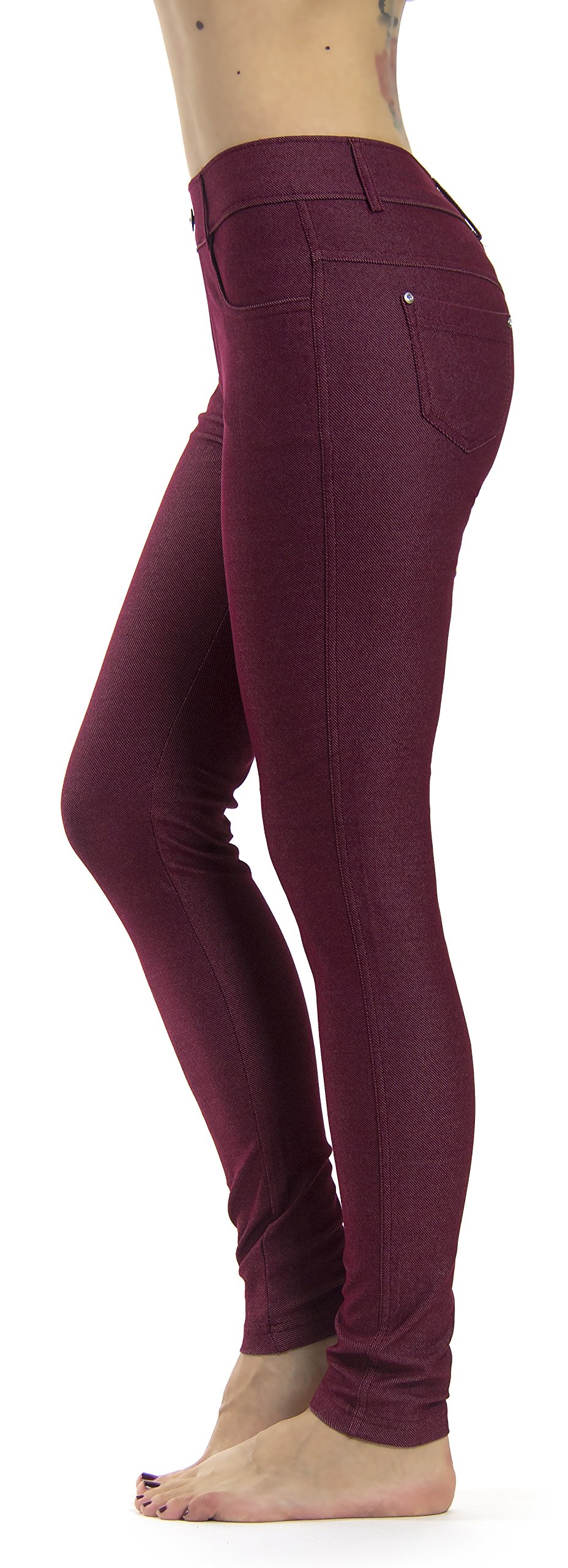 Prolific Health Women's Jean Look Jeggings Tights Slimming Many Colors Spandex L