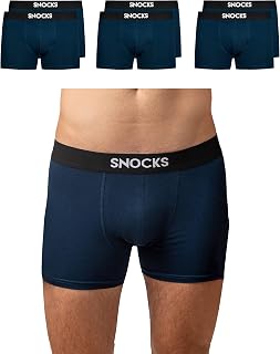 Snocks Pack of 6 Men's Boxer Shorts Organic Cotton Stretch – Men's
