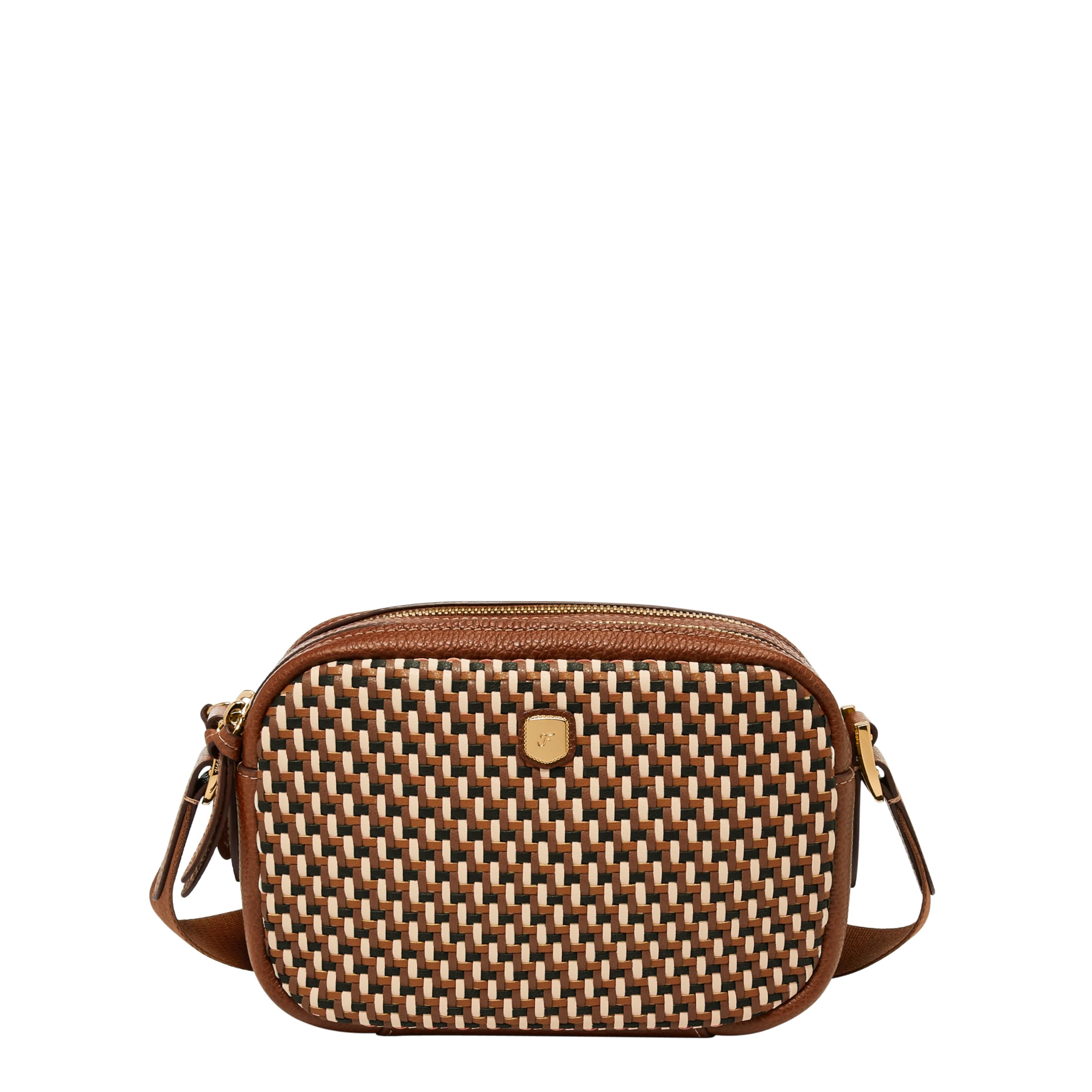 Fossil Women's Danni Leather Crossbody Bag, Black
