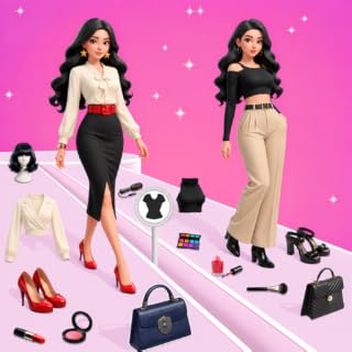 Fashion Queen Stylish Catwalk Game - Beauty Makeup & Runway Dress Up Game
