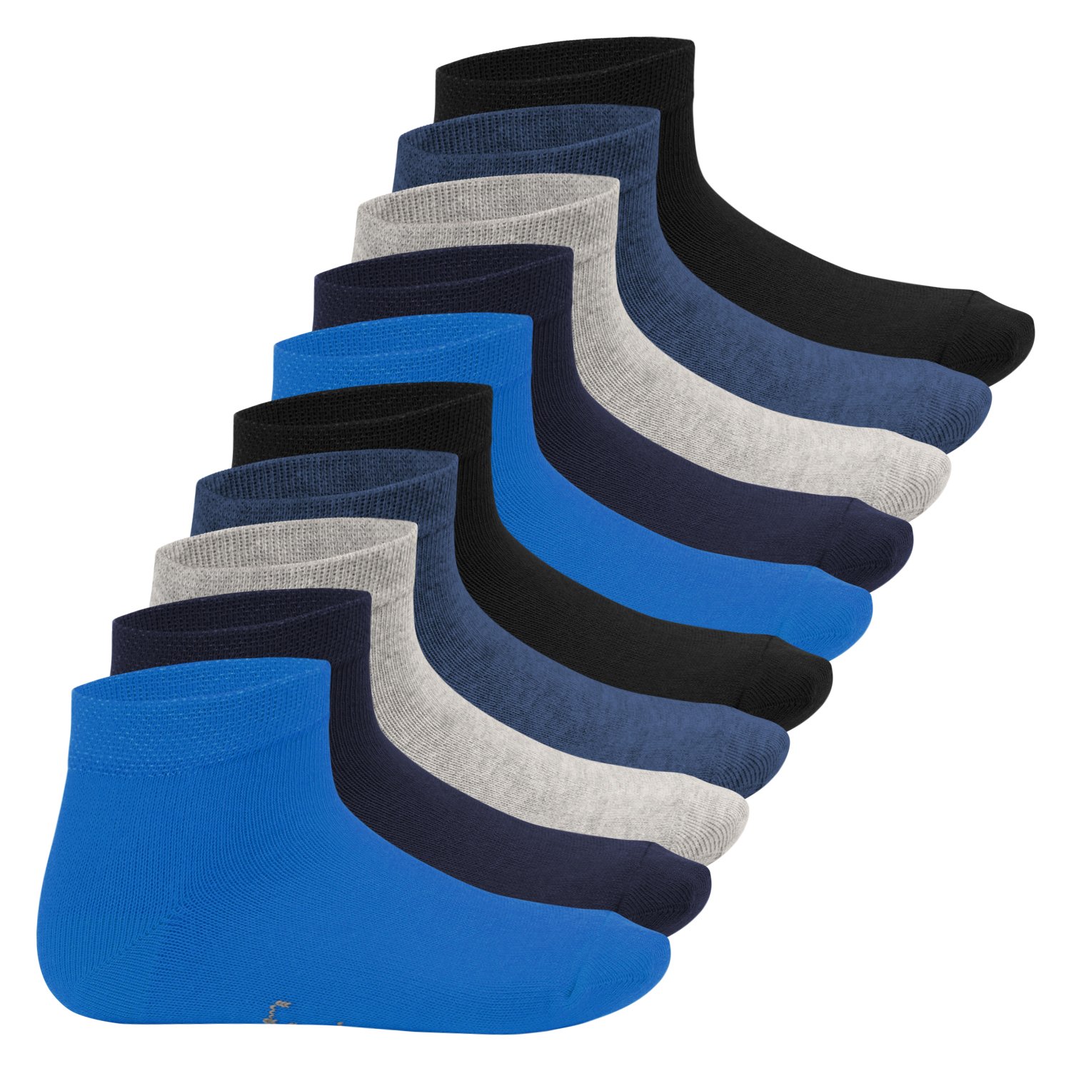 Footstar 10 x SNEAK-IT! KIDS Low Cut Socks Jeans 9-11 (EU 27-30)