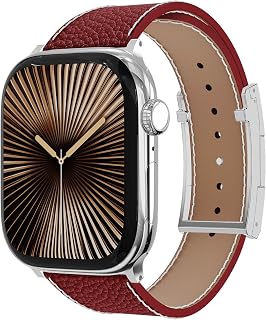 Magnetisches Lederarmband kompatibel mit Apple Watch Ultra Strap
