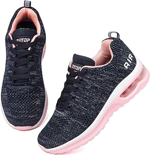 ziitop Running Shoes for Women Walking Shoes Athletic Air Cushion Tennis Shoes Ladies Non Slip Lightweight Fashion Sneakers Breathable Mesh Sport Shoes Girls Workout Casual Gym Jogging Shoes