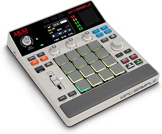 Akai Professional MPC Sample Portable Sampler | Standalone, Rechargeable Battery, USB-C, Speaker, Microphone, for Sampling, Sequencing and Music Production