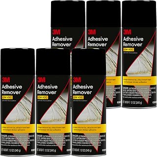 3M Adhesive Remover 12 oz (Pack of 6) – Low VOC, CARB Compliant, Fast-Acting Residue-Free Solvent Removes Adhesives, Stickers, Tape, Tar &amp; Wax – Safe on Automotive Paint, Glass &amp; Vinyl