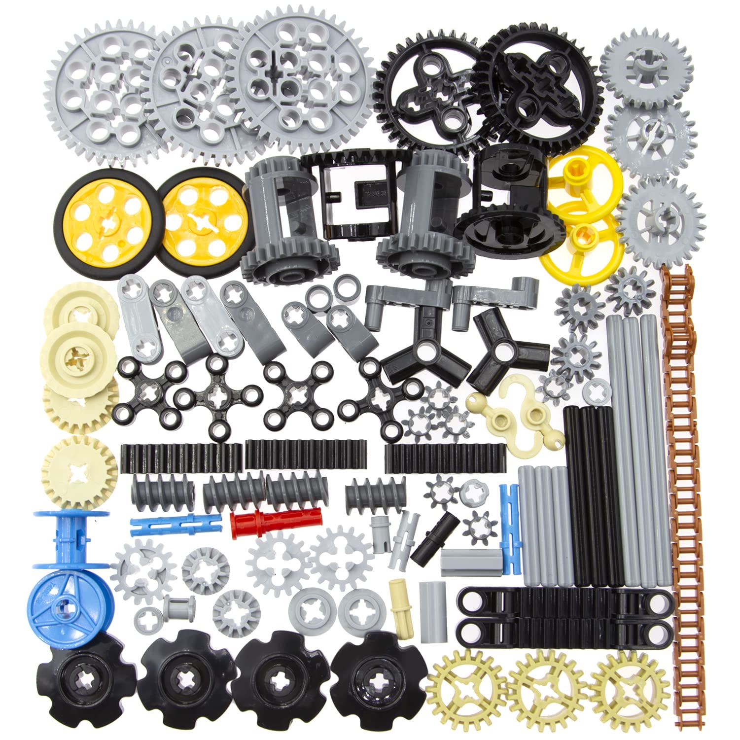Habow 116pcs Technic-Parts Gears-Axle-Pin-Connector Compatible with Lego-Technic