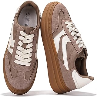 Project Cloud Platform Trainers for Women, Memory Foam Insole, Lightweight Non-Slip Sole, Lace-up, Fashion (Dodge)