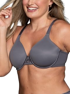 Vanity Fair Women's Full Figure Beauty Back Smoothing Bra, 4 Way Stretch Fabric, Lightly Lined Cups Up to H Molded Bra