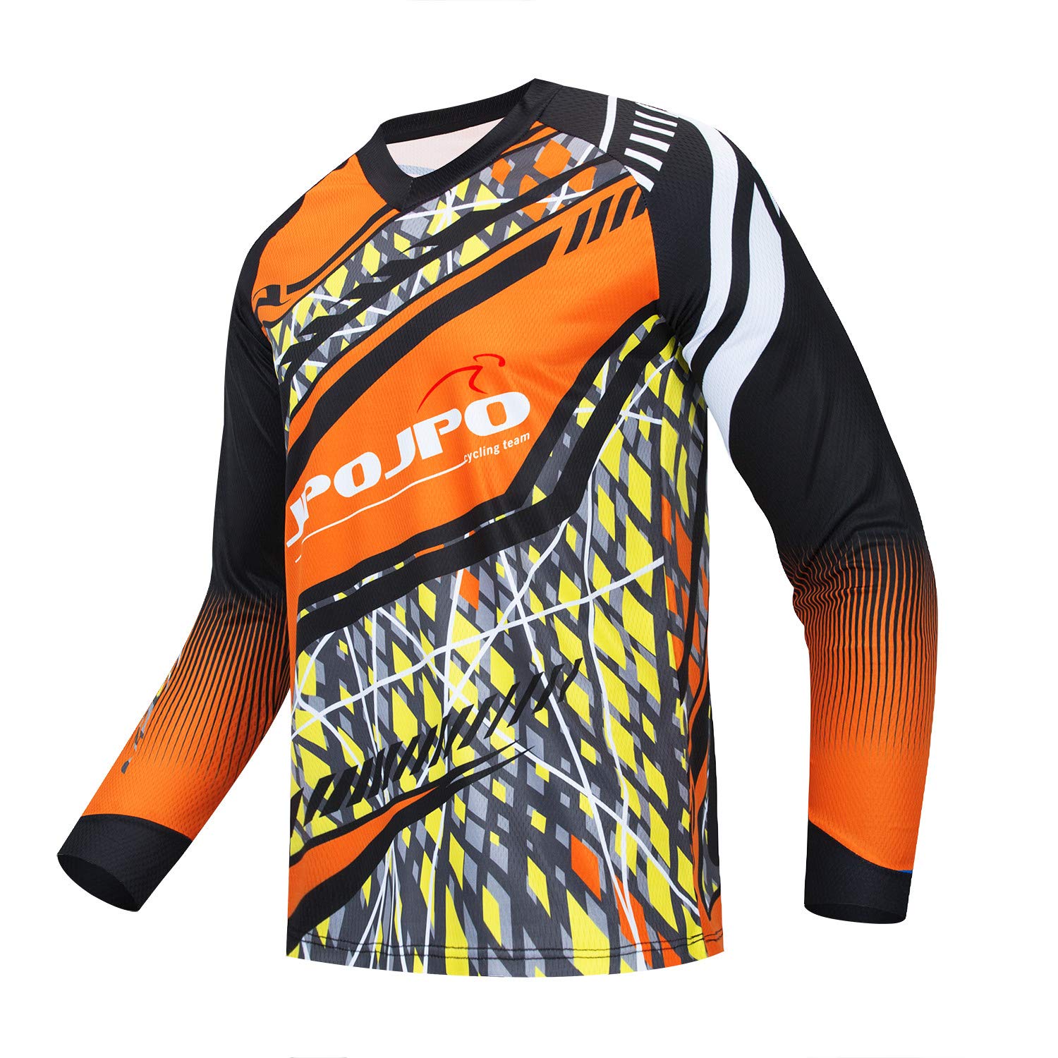 JPOJPO Men's Cycling Jersey MTB Downhill Shirt Long Sleeve Motorcycle Breathable