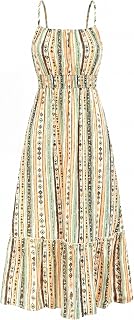BTFBM Summer Dresses for Women 2026 Sundresses Sleeveless Spaghetti Strap Boho Beach Vacation Outfits Spring Maxi Dress