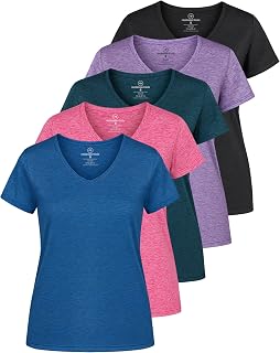 Real Essentials Women's Casual T-Shirt (Pack of 5)