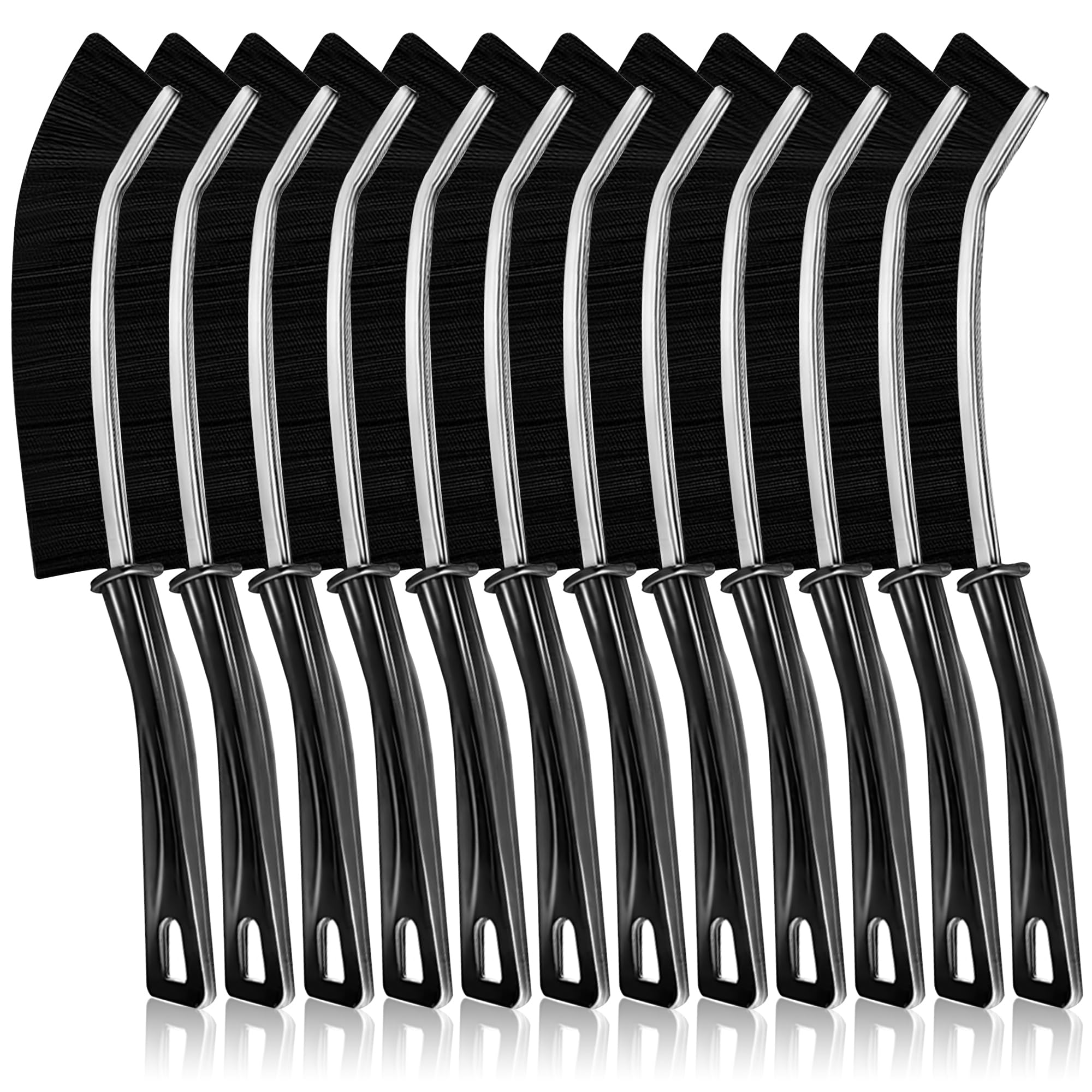Pack of 12 gap cleaning brushes with hard bristles, joint cleaning brush, socket