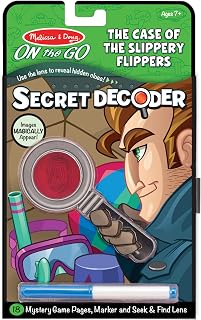 Melissa & Doug On the Go Secret Decoder Mystery Activity Pad Set - Case of the Slippery Flippers