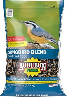 Audubon Park Songbird Wild Bird Seed, 14 lb. | Year-round outdoor bird food for outside feeders