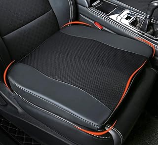 Lofty Aim Car Seat Cushion, Memory Foam Car Seat Cushions for Long Driving | Comfy Car Seat Pillow for Pain Relief, Driver Seat Cushion Adds Height, Butt Cushion for Car, Truck, Office Chair, Black