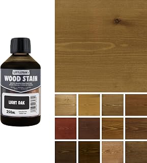 Littlefair's Wood Stain Water-Based - (Light Oak) – Non-Toxic, Eco-Friendly & Quick Drying - Easy-to-Apply, Concentrated Formula for All Wood Types – 250ml