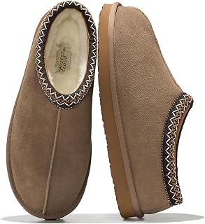 Project Cloud Pantofole da uomo in vera pelle con fodera in shearling australiano e soletta in memory foam, pantofole da uomo per esterni e da casa, antiscivolo e pelose (relax)