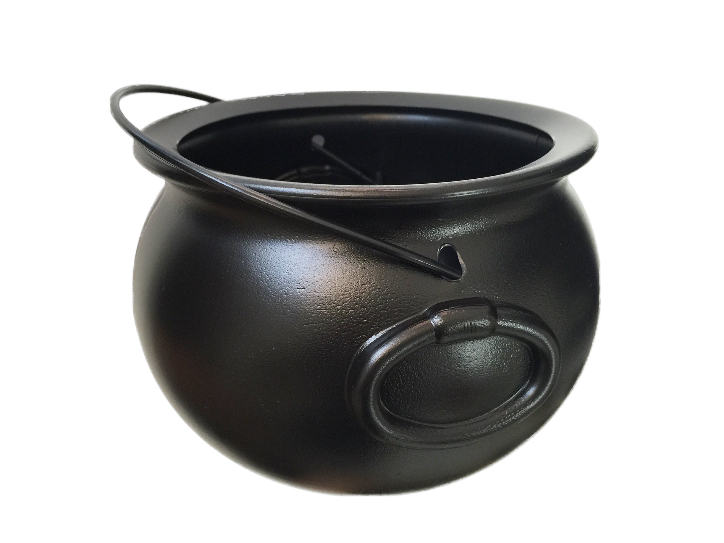 GiftExpress 8" Black Cauldron Bucket – Halloween Candy Bowl, Trick or Treat, St.