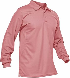 MAGCOMSEN Men's Quick Dry Performance and Tactical Polo Shirts Pique Jersey Golf Shirt