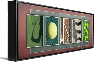 TENNIS Custom Photo Name Art | Premium Poster or Framed Canvas | 30”x10