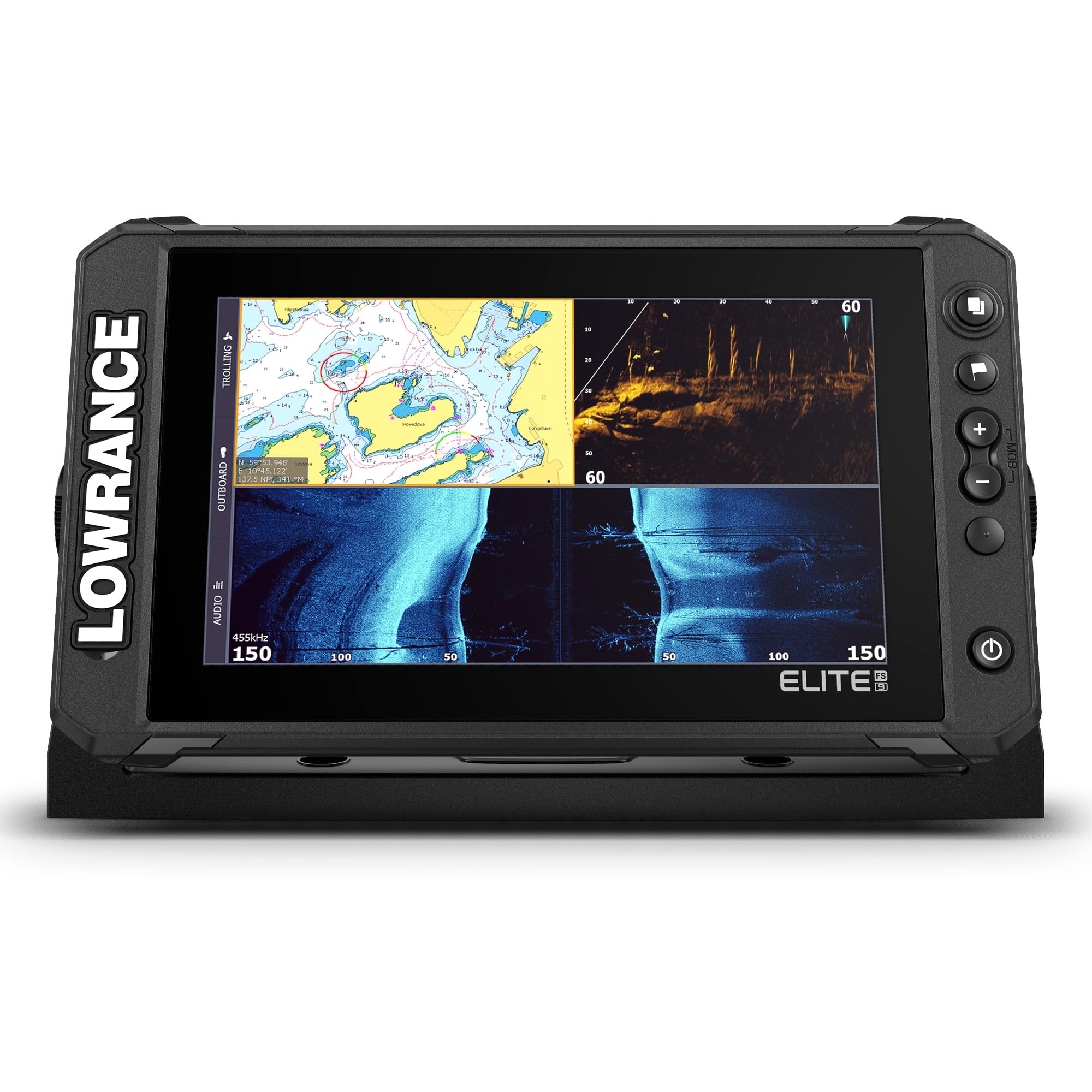 Lowrance Elite FS Fish Finder/Chartplotter, 7-12 Inch, C-MAP Charts | 7, 9, 10 o