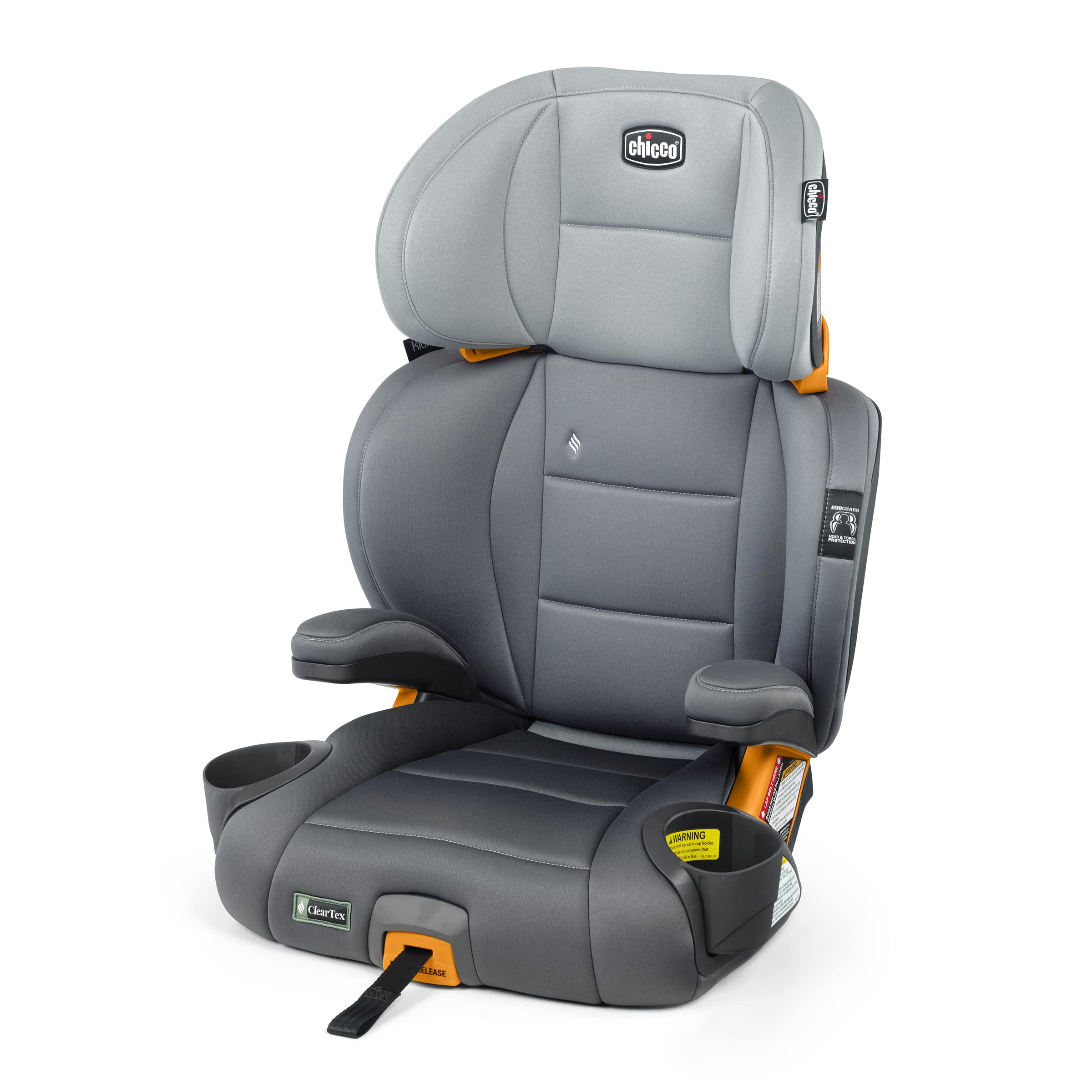 Chicco KidFit ClearTex Plus 2-in-1 Belt-Positioning Booster Car Seat | ErgoBoost